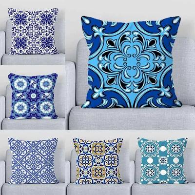 Car Living Room Sofa Cushion Cover Simple Geometric Pattern Luxury Home Decoration Pillow Cover