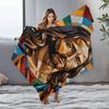 Tuniu Religious Figure Fleece Blanket Sofa Bed Throw Autumn Winter Warm Decorative Gift