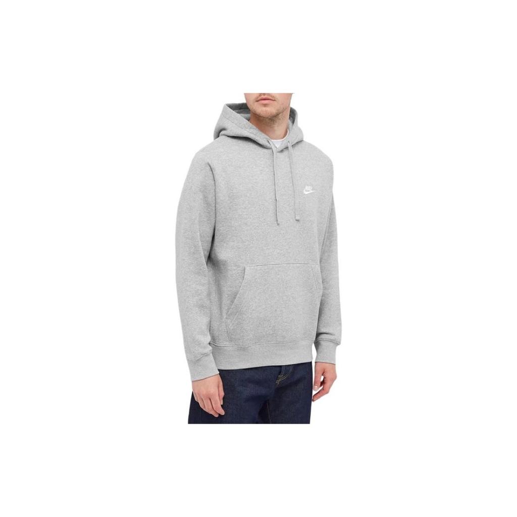 Nike hooded fleece sweatshirt unisex gray