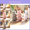 Adorable Plush Bunny Keychain Hanging Doll Cute Cartoon Style Backpack Charm