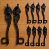 5Pairs Metal Double-Layer Explosion-Proof Zipper Heads Single Lock Hole for Luggage Suitcase Zipper Pull Replacement Slider