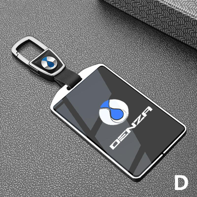 Car Key Case For Denza N9 D9 Z9 Gt N7 N8 X Dmi + Keychain Remote Cover Bag Shell Housing Ring Holder Fob Accessories