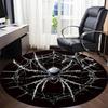 1PC Spider Web Office Round Rug, Non slip, Soft and Durable Office Rug for Interior Decoration, Perfect for Office
