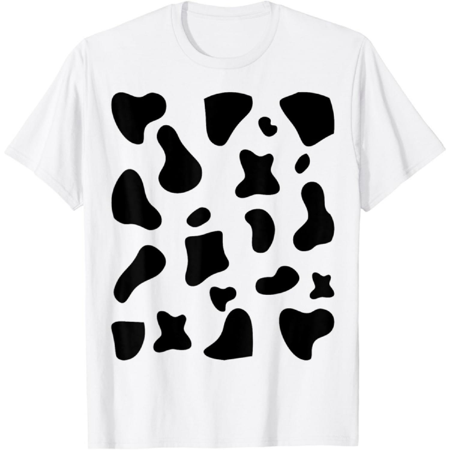 Cow Print Halloween Costume Cow Animal T-Shirt XXXXXL белый