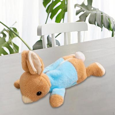 Trousse à crayons en forme d'animaux en peluche, fournitures de sac de papeterie, dessin animé cosmétique créatif