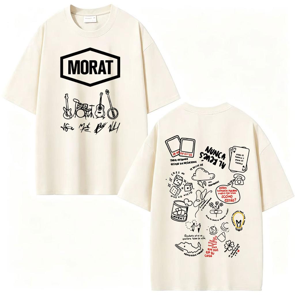 2027 Cool Band Morat Yem Album Stampa Grafica Magliette Unisex WoUnisex Moda Hip Hop Streetwear Maglietta Alta Qualità Casual 100% Cot