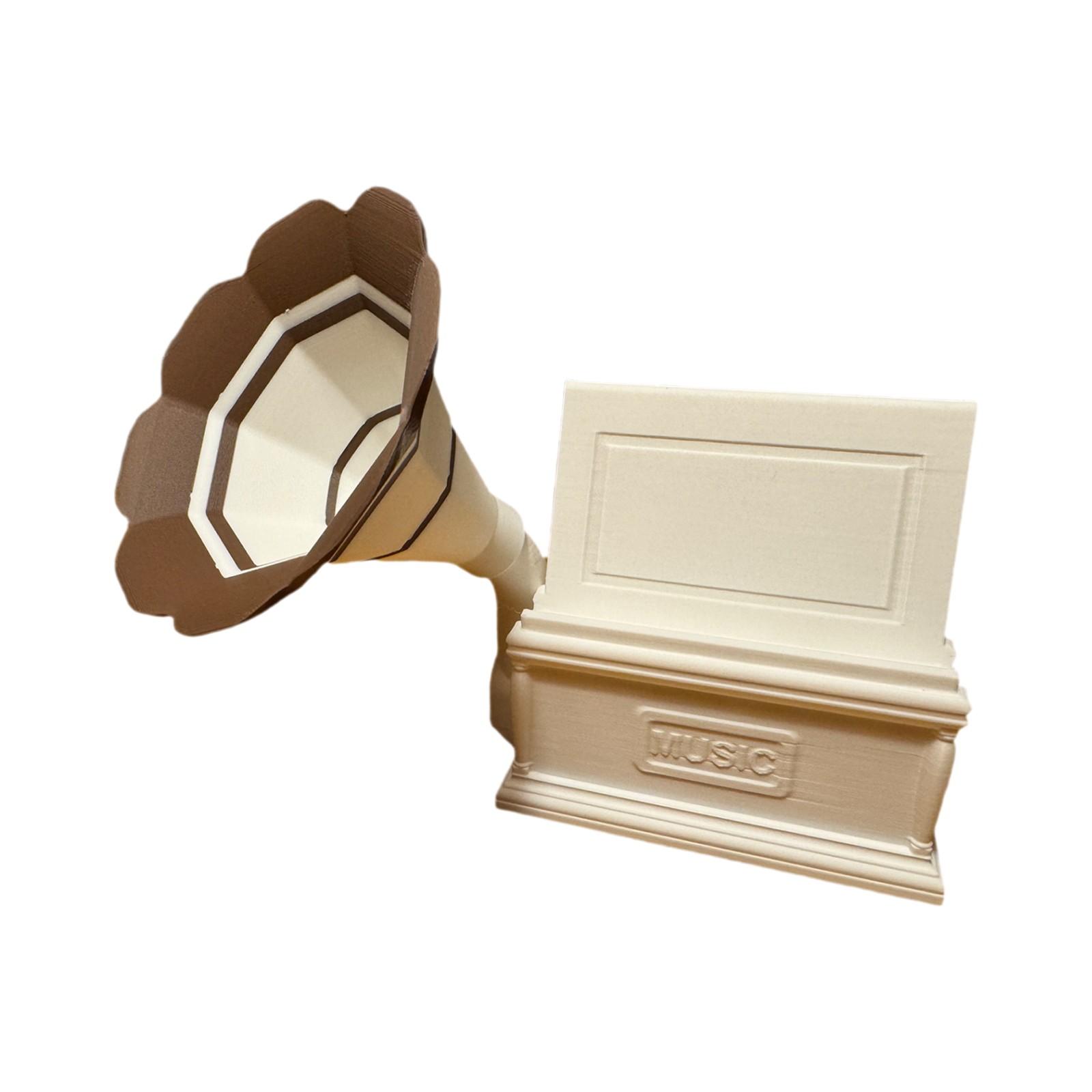 

Подставка для телефона-фонографа, напечатанная на 3D-принтере One Size хаки