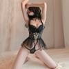 Sexy Lingerie Sexy Uniform Passion Free Court Lace Corset Open Crotch Onesie Suit