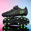 Pantofi de Fotbal Tineri Multi-color Co-brand CR7 - Partea Superioară din PU Rezistentă la Uzură, Design Wraparound pentru Antrenament și Competiție