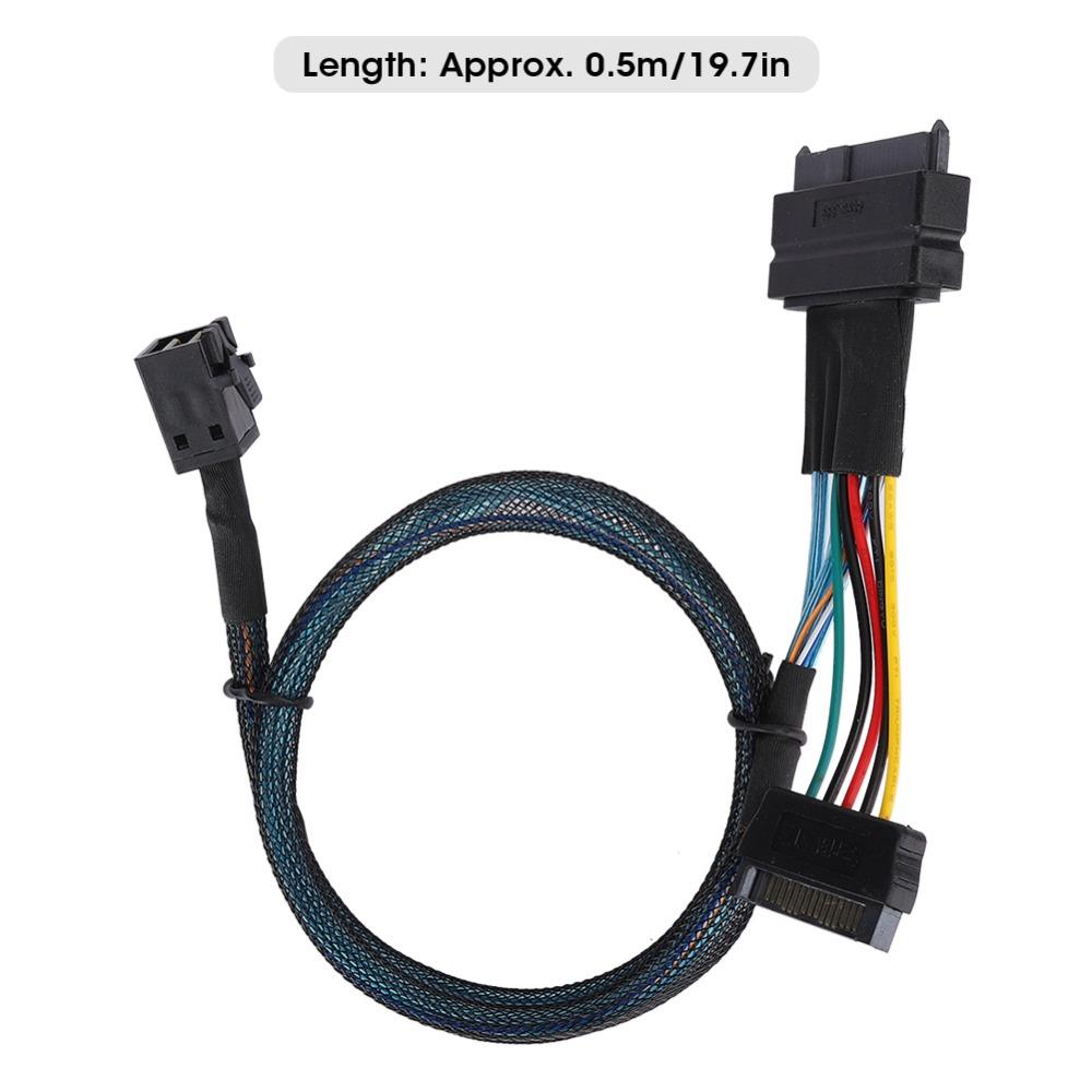 15 Pin SFF8643 To SFF8639 Cable High Speed Server Connector Cable  Server Application