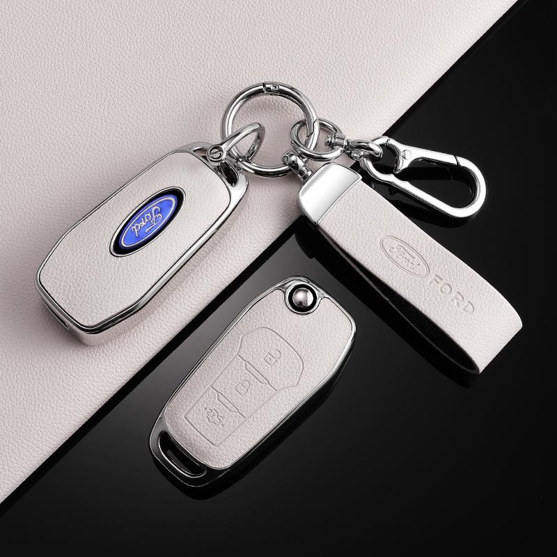 TPU Car Flip Key Cover Case Protective Shell Bag Keychain Holder for Ford Fusion Fiesta Escort Mondeo Everest Ranger Accessories