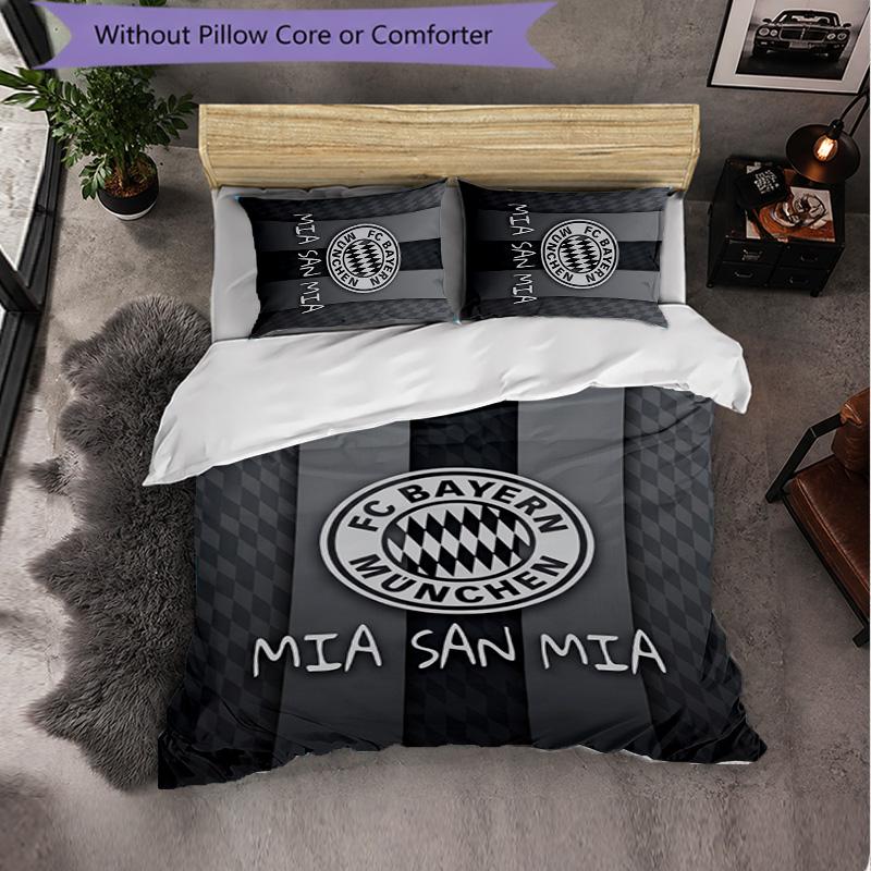 Biancheria da letto a tema Bayern Monaco Set 3 Pezzi Copripiumino Biancheria da letto decorativa per stanza di adolescenti Decorazione per la casa