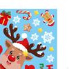 2Pcs Christmas Window Clings Decor PVC Cute 20cmx30cm Xmas Ornaments