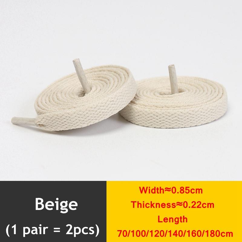 1 Pair New Black White Shoe Laces / AF1 Shoelaces Flat Thicken Weave Craft Off High-top Sneaker Shoelace Accessories 25 Colors
