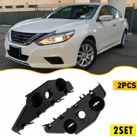 2Pair Bumper Front Bracket Hold Retainer Fits Mount For Nissan Altima 2016-2018