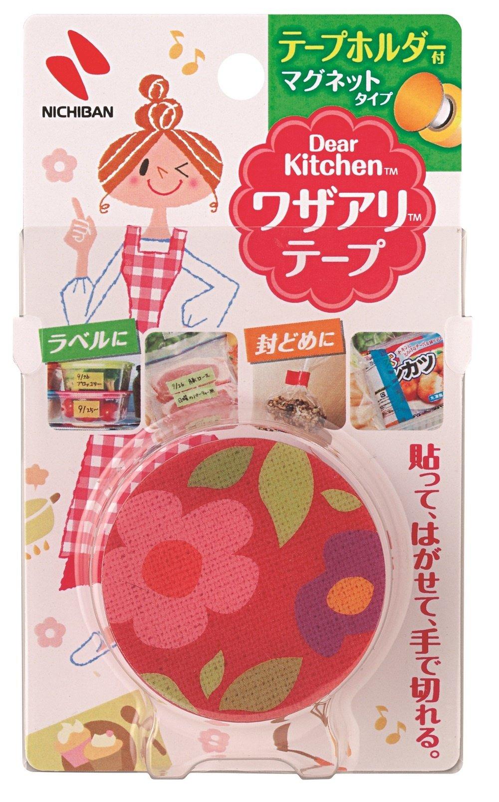 

Dear Kitchen Wazaari Tape с держателем, красная, 25 мм x 6 м