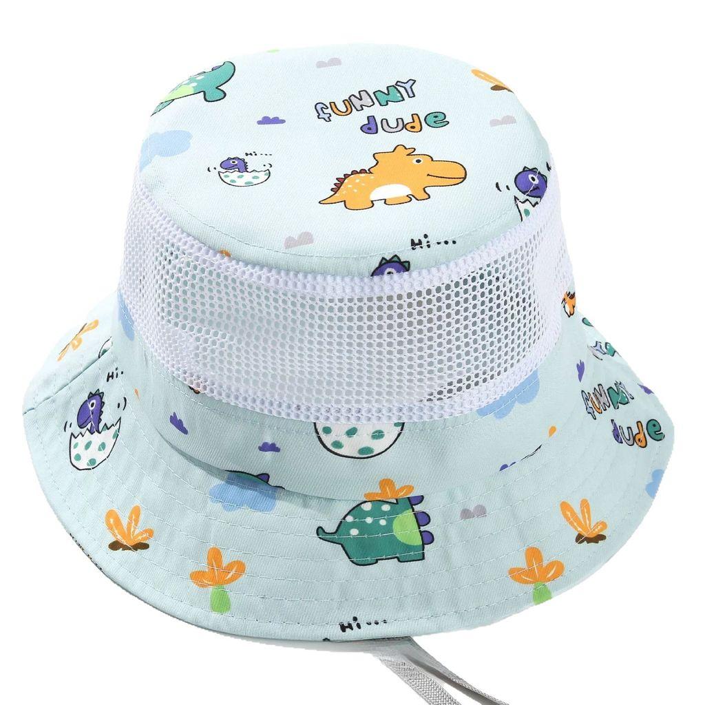 Baby Summer Sun Hat With Long Brim Cotton Blend Lightweight For Kids Outdoor Play