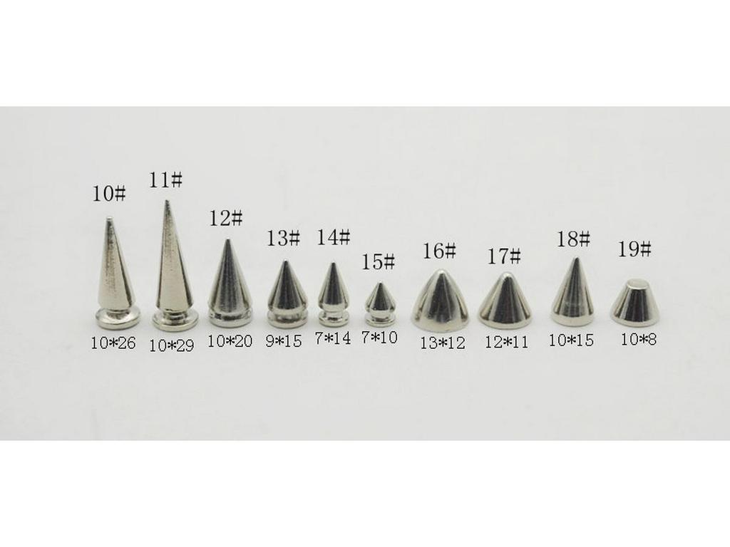 Alloy Punk Spike Studs: Rock Metal Rivet Accessories