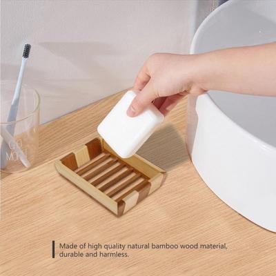 Include 2 Pezzi di Sacchetto di Sapone di sisal hjxvcsdh Vassoio portasapone in Legno Naturale di bamb/ù per lavandino per Doccia