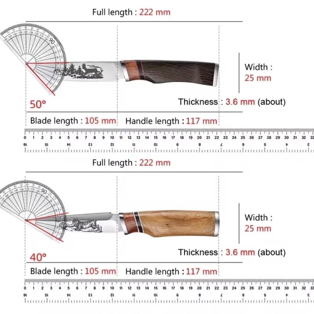 Küchenmesser Ausbeinmesser Metzgermesser Holzgriff Edelstahl Hackmesser Handgefertigt Geschmiedet Kochmesser Kochwerkzeuge Obstmesser