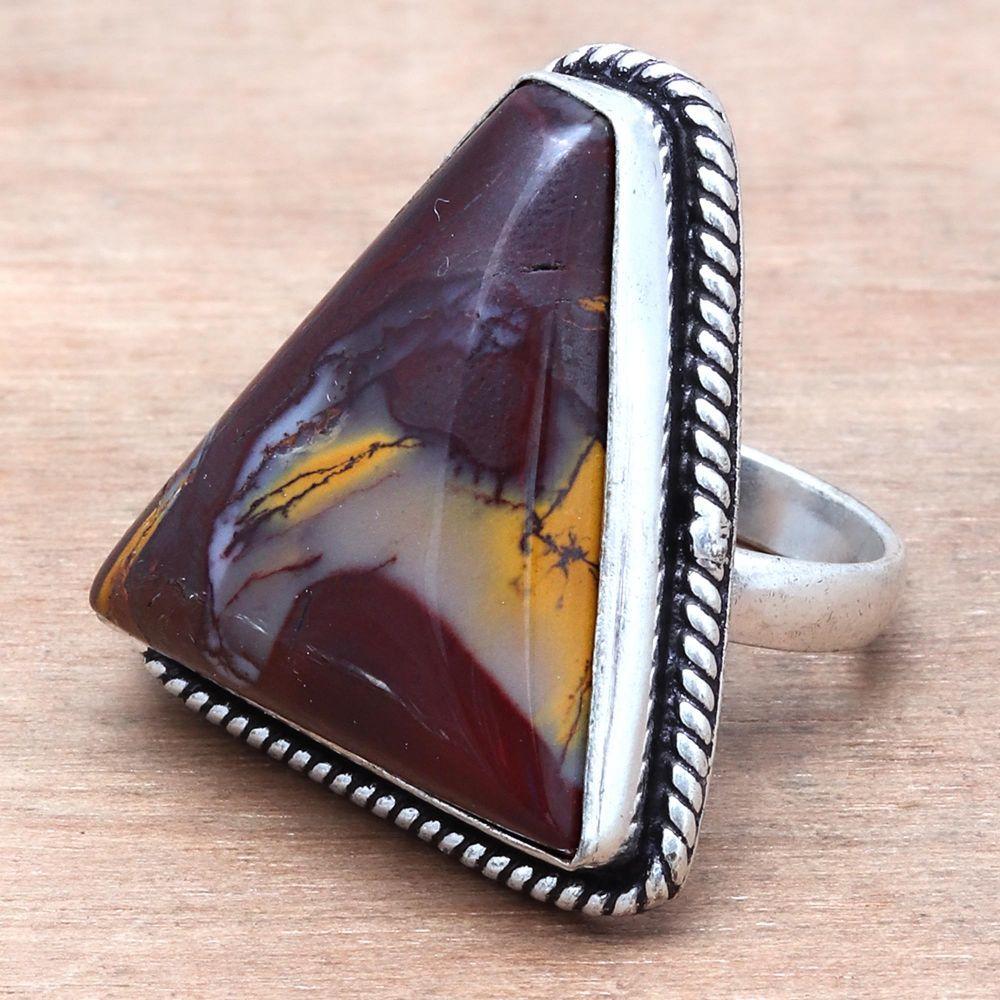 Wild Horse Jasper Gemstone Handmade Silver Jewelry  "6"