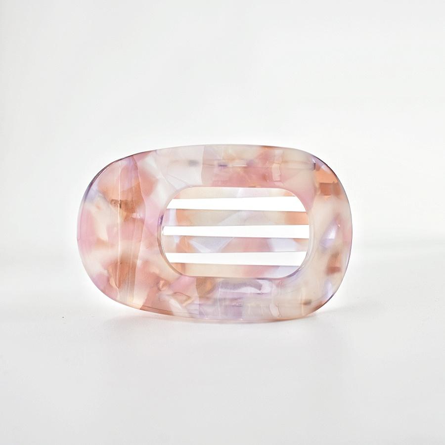 1 piece set for ladies multicolor acetic acid plate hollow oval flat hair claw suitable for thick hair long hair using various s