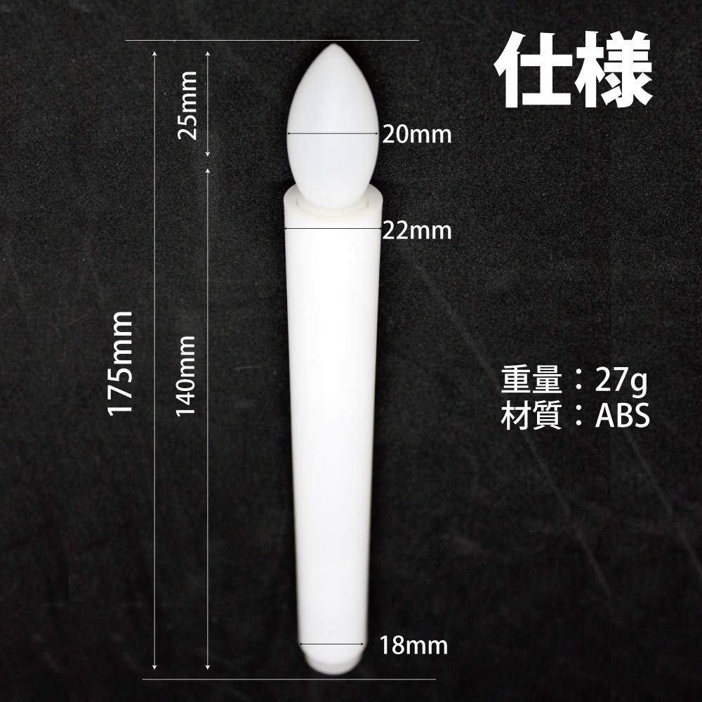 Safe and Secure LED Candles for Buddhist Altars, Standard Size 17.5cm X 22mm (Pack of 2)