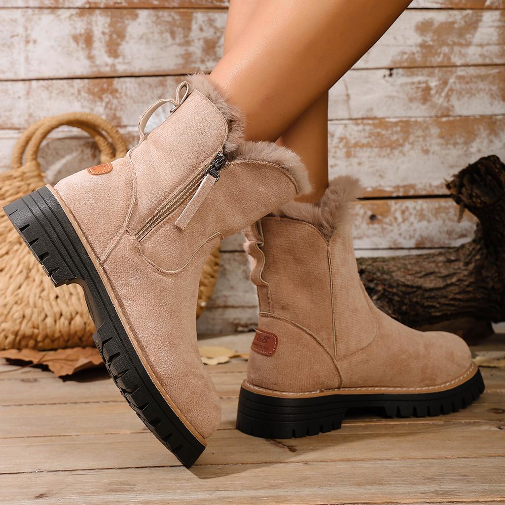 Fashion Women Winter Snow Boots Platform Non-slip Boots Woman Keep Warm Cotton Shoes Comfortable Platform Ankle Boots Zapatos De Mujer