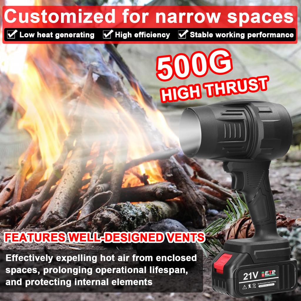 Handheld Jet Fan 500g High Thrust Violent Fan Brush Motor Ducted Turbofan High Power Duct Fan