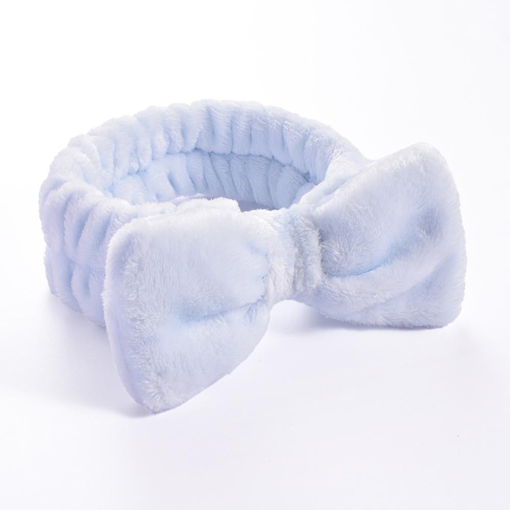 Mycie twarzy uchwyt na włosy opaski do włosów miękkie ciepłe koralowe polarowe opaski z kokardą dla kobiet dziewczynki Turban modne akcesoria do włosów