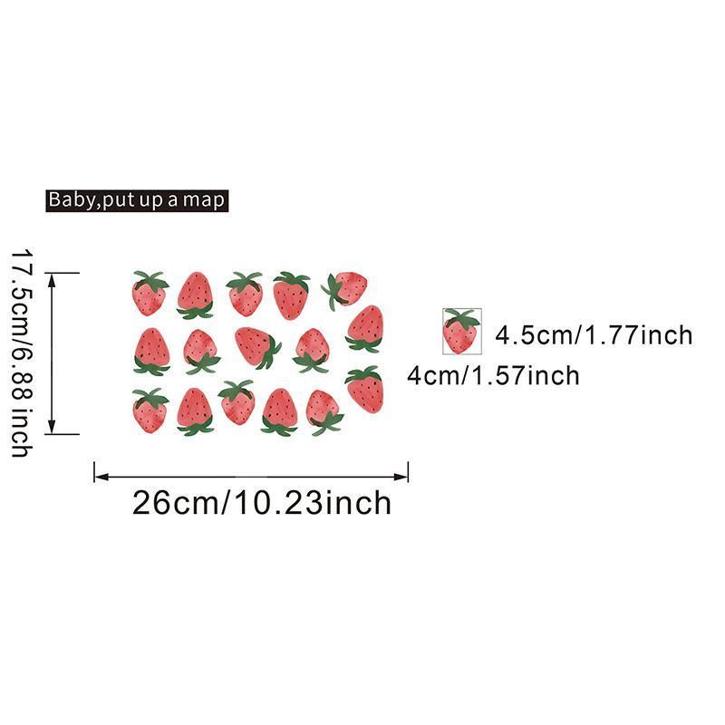 Adorable Waterproof Wall Stickers Simple Sweet DIY Decals for Bedroom Dorm Background Wall Home Decoration