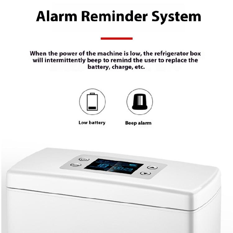Boîte de refroidissement pour médicaments Organiseurs Réglable 2-18°C Fonctionnement silencieux Batterie rechargeable Convient pour un usage domestique et en voiture