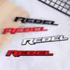 Personalized 3D Metal Car Sticker Rebel Letter Car Decal Self-Adhesive Letter Badge Stickers Car Exterior Decor Accessories