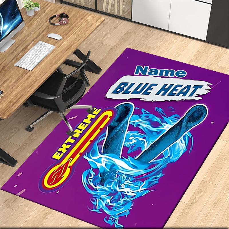 Tappeto Stampato Takis Fuego con Nome Personalizzato, per Sedia da Ufficio Soggiorno Camera da Letto Cucina Decorazioni Regali.