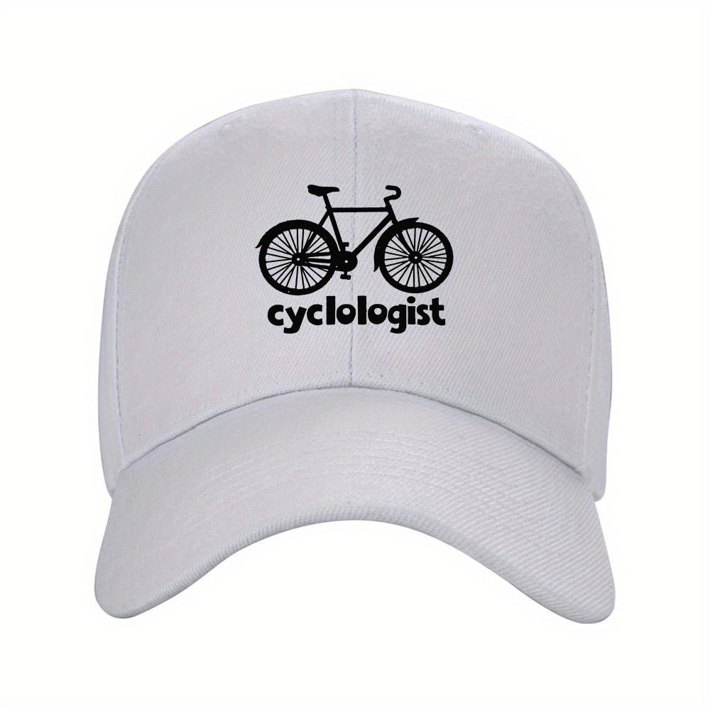 Cycologist Bicycle Graphic Baseball Cap Adjustable Polyester Outdoor Sport Snapback Hat