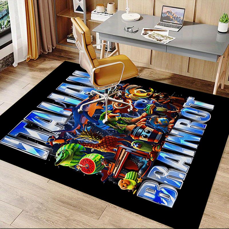 Italian Brainrot Adventure Carpet For Playroom Bedroom Living Room Sofa Home Decorkids Game Area Rug Nonslip Floor Mat