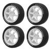 4Pcs 1Celsius10 RC Tires Plastic Rubber Smoothly   Strong Cushioning RC Wheels Replacement for    01  02
