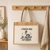 Sac cabas jute - PLANETEE - Collection « J'peux pas minimaliste » - Toile jute &amp; coton - 21 L - Anses 65 cm
