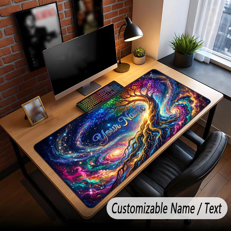 Music General Theme Custom Mouse Pad Personalized With Name Text Customized Desk Mat For Office Home Decor