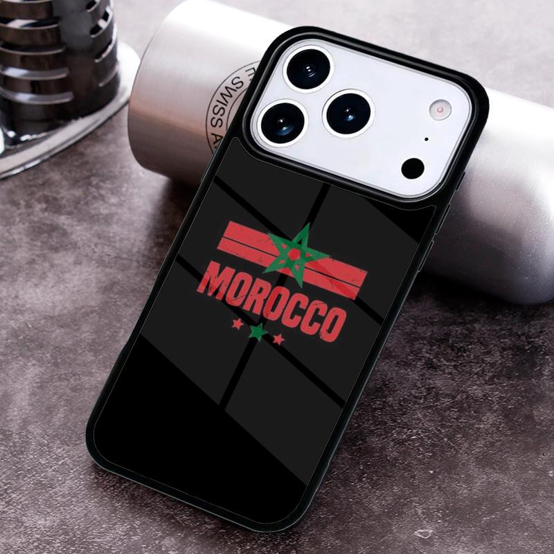 Maroko Maroc Marocká vlajka Pouzdro na telefon pro iPhone 17 16 15 Pro Max Air 14 13 12 11 Plus Nárazuvzdorný Capa Kryt