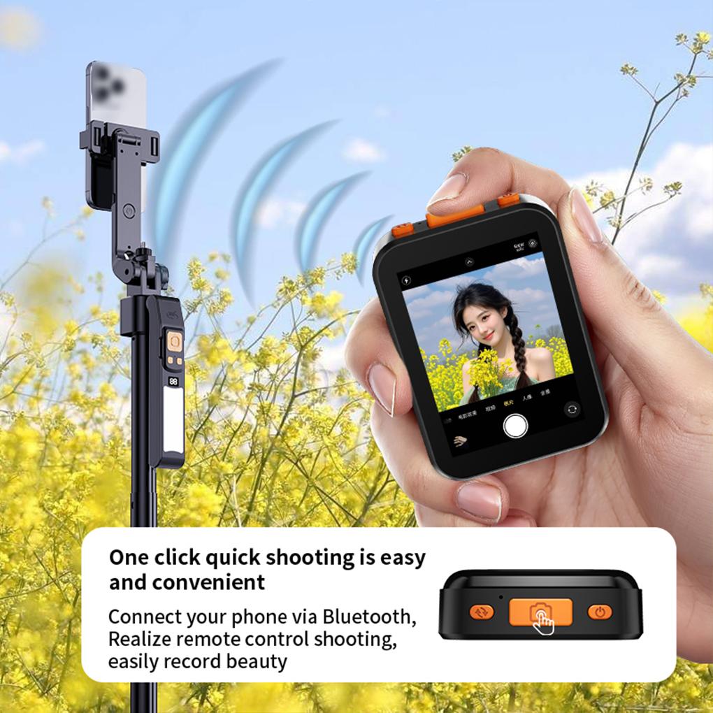 Mini Selfie Screen with Sound, Rear Selfie Display, Mobile Phone Projection, Remote Photo Taking, Bluetooth Selfie Device