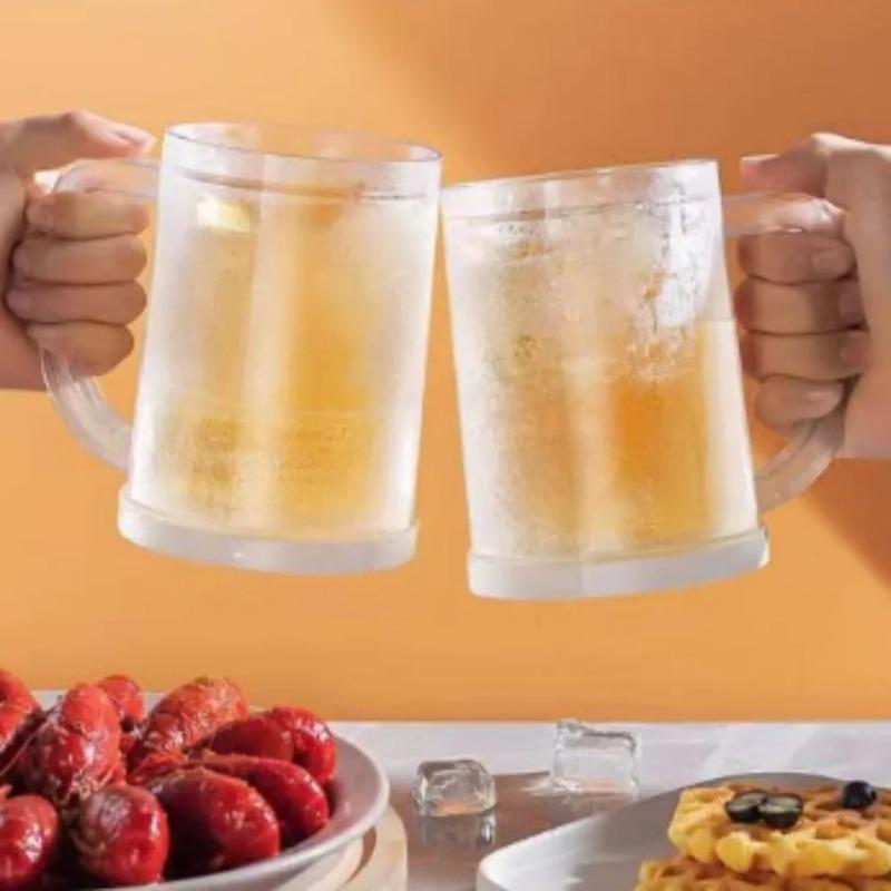 Summer Double-layer Refrigerated Ice Cups Beer Cups for Beverages Household Drinking Utensils Quick Freeze Large Capacity Cups