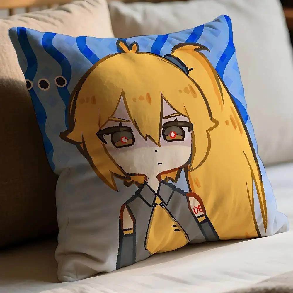 Cute Singer A-Akita Neru Pillow Case Cushion Cover Soft Cute Throw Pillow Case For Car Sofa Pillowcase Polyester With Zipper