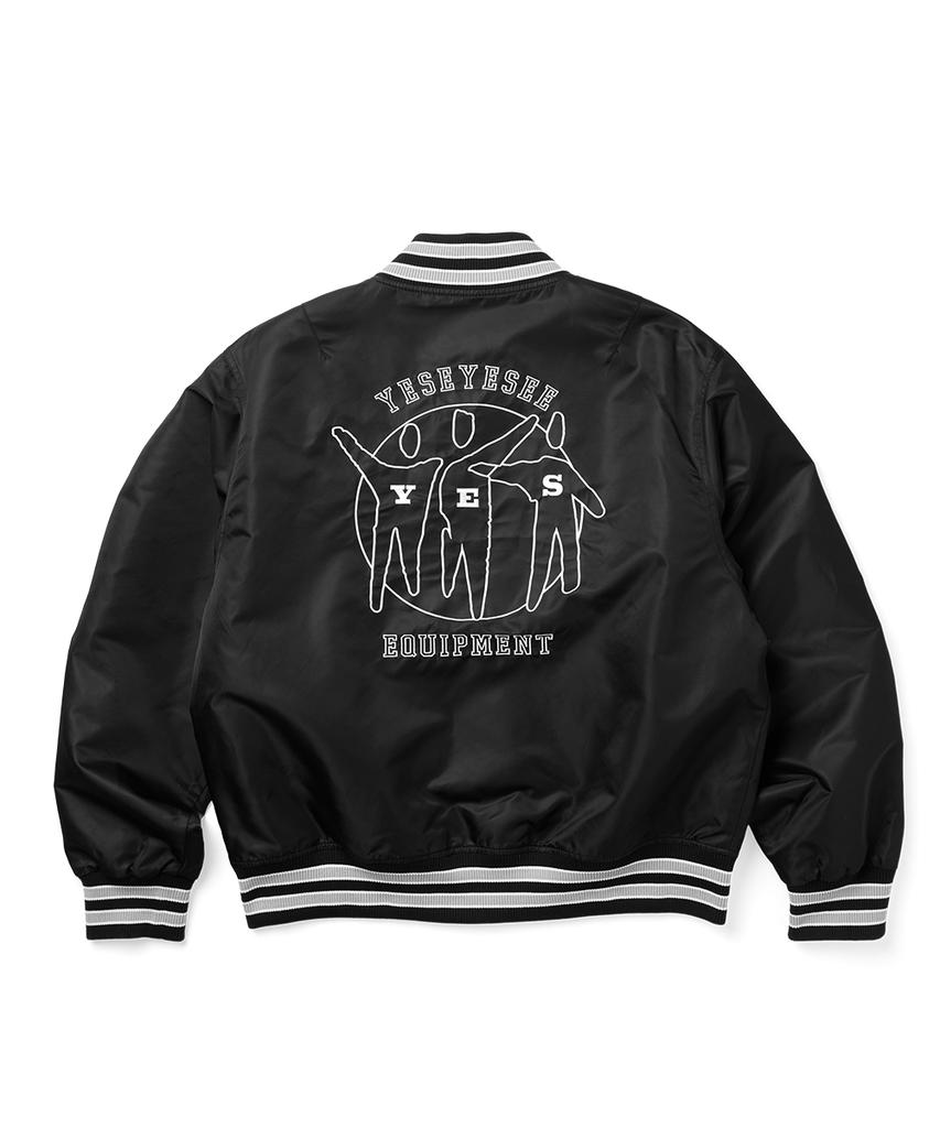 Yeseyesee Y.E.S Team Stadium Jacket Black