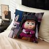 M-Masha And B-Bears Personalized Picture Text Home Decorative Pillows Household Gifts 45x45cm