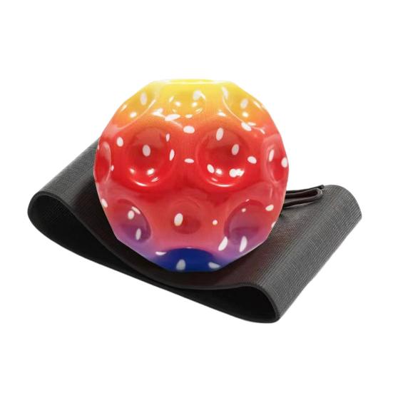 Hračka Rebound Wrist Ball s poutkem na zápěstí a elastickou šňůrkou Design pro snadné uchopení Míč pro návrat zápěstí Barevné míčky s hvězdnou oblohou pro všechny věkové kategorie