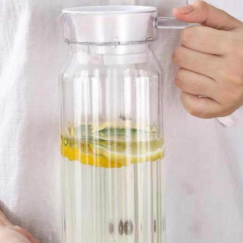 Water Juice Jug Pitcher Plastic Transparent Bottle For Storing Fresh Juices And Drinks For Kitchen Fridge Drink Storage Pot
