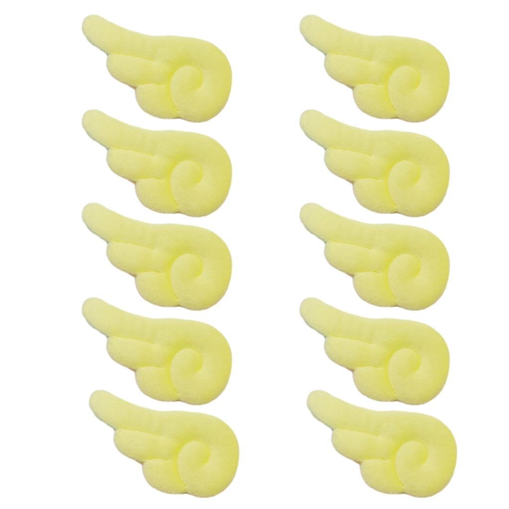 10PCS Double Sided Angel Wing Shape Sewing Patches Cute Hair Applique for DIY Doll Bag Hat Scarf Patches Hair Clip Decor