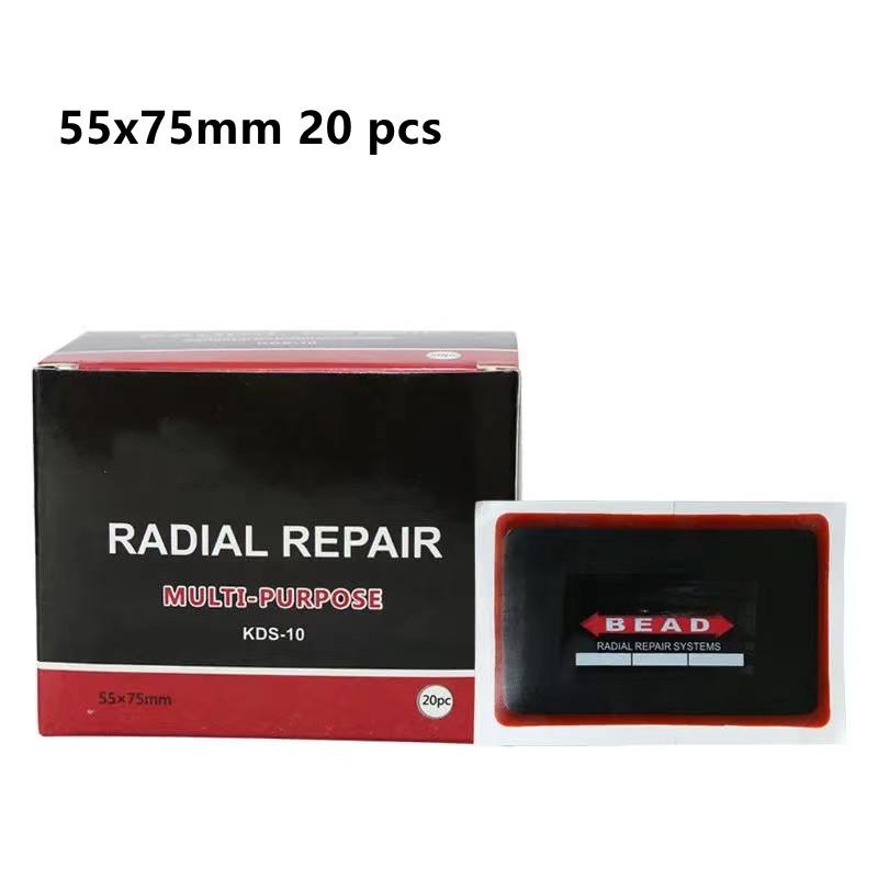 Radial Tire Repair Patches Car Bicycle Motorcycle  Tire Patch 20 Pcs 55x75mm KDS-10 Rubber Repair Patch Radial 20pcs