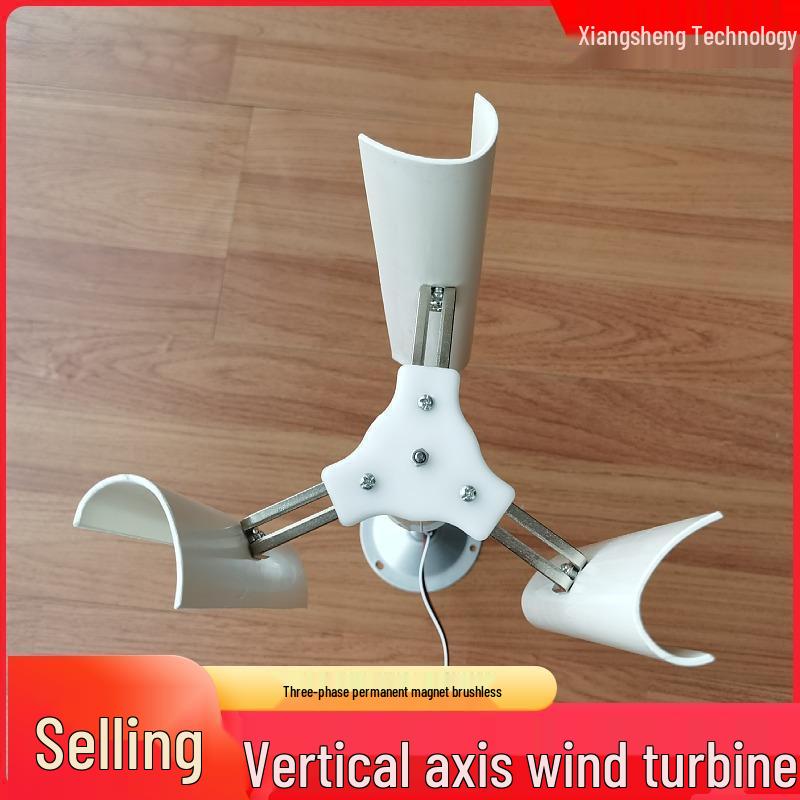 Kleine Gleichstrom-Windkraftanlage mit vertikaler Achse und Permanentmagnet